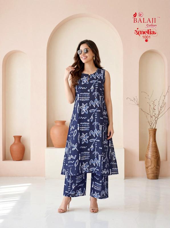 Balaji amelia vol-1 sleeveless coord set clothing wholesalers in india